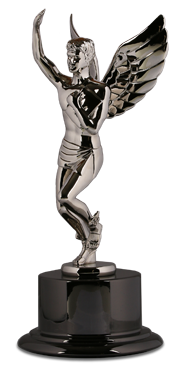 Apple Rock Platinum Hermes Award Statuette